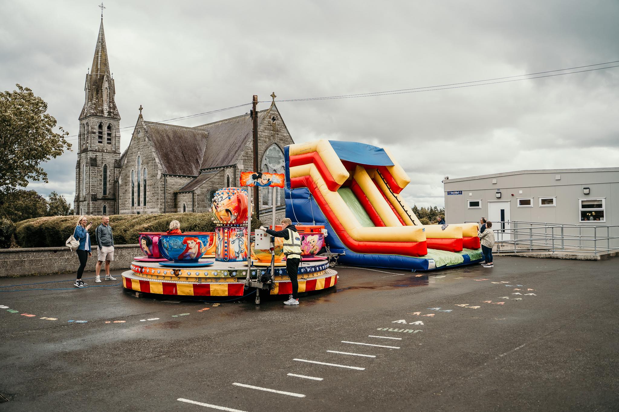 Bouncy Castles at a Freestyle Amusements fairground event