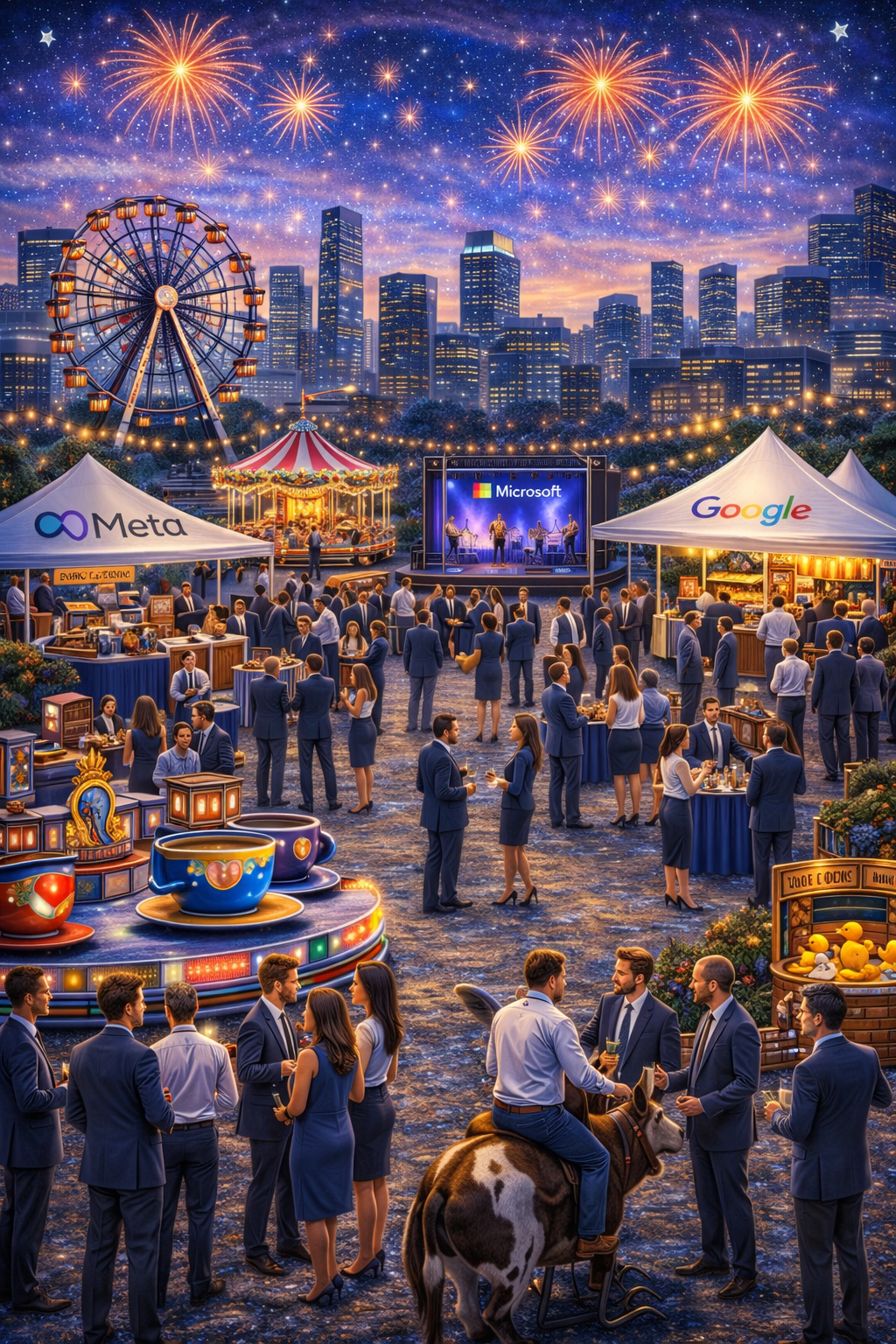 Freestyle Amusements fairground at a company event