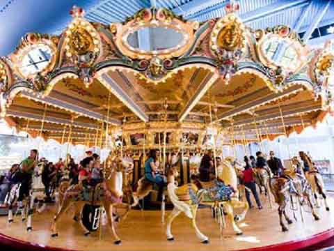 Vintage Carousel at a Freestyle Amusements fairground event