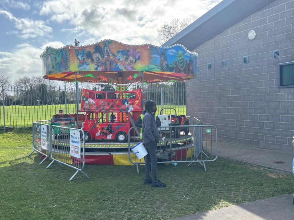 Kids Merry go round at a Freestyle Amusements fairground event